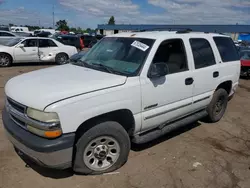 Salvage cars for sale from Copart Woodhaven, MI: 2002 Chevrolet Tahoe K1500