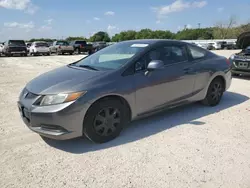 Salvage cars for sale from Copart San Antonio, TX: 2012 Honda Civic LX