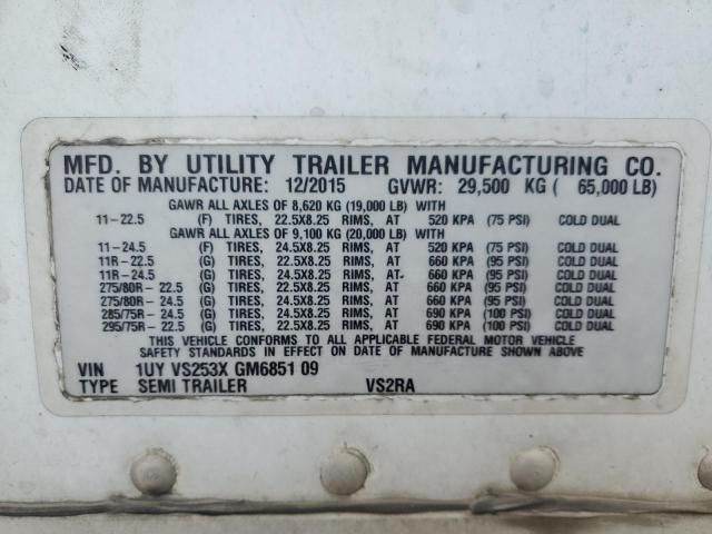 2016 Utility Refer Trailer