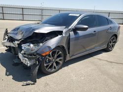 Salvage cars for sale at Fresno, CA auction: 2021 Honda Civic Sport