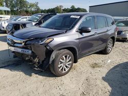 Salvage cars for sale at Spartanburg, SC auction: 2021 Honda Pilot EXL