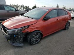 Salvage cars for sale at Rancho Cucamonga, CA auction: 2022 KIA Forte GT Line