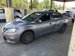 Nissan salvage cars for sale: 2016 Nissan Sentra S