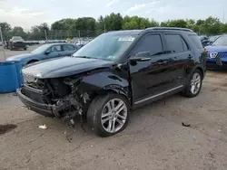 Salvage cars for sale at Chalfont, PA auction: 2017 Ford Explorer XLT