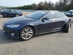 Salvage cars for sale at Brookhaven, NY auction: 2014 Tesla Model S