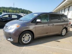 Salvage cars for sale at Louisville, KY auction: 2015 Toyota Sienna XLE