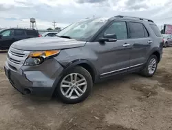 Salvage cars for sale at Chicago Heights, IL auction: 2013 Ford Explorer XLT