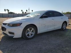 Chevrolet salvage cars for sale: 2017 Chevrolet Malibu LS