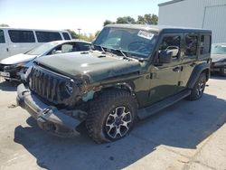 Salvage cars for sale at Sacramento, CA auction: 2021 Jeep Wrangler Unlimited Sport