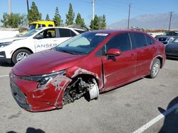 Salvage cars for sale at Rancho Cucamonga, CA auction: 2022 Toyota Corolla LE