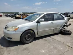 Salvage cars for sale at Grand Prairie, TX auction: 2004 Toyota Corolla CE