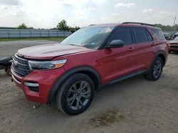 Salvage cars for sale at Houston, TX auction: 2021 Ford Explorer XLT