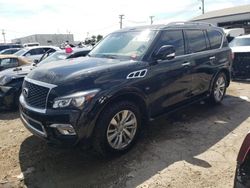 Salvage cars for sale at Chicago Heights, IL auction: 2017 Infiniti QX80 Base