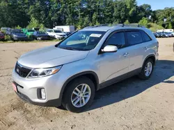 Salvage cars for sale at North Billerica, MA auction: 2014 KIA Sorento LX