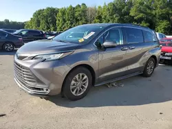 Toyota salvage cars for sale: 2021 Toyota Sienna XLE