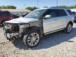 Salvage cars for sale at Columbus, OH auction: 2017 Ford Explorer Limited