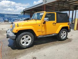 Jeep Wrangler Sahara salvage cars for sale: 2013 Jeep Wrangler Sahara