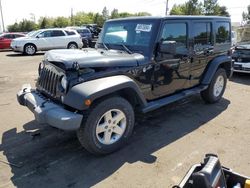 Salvage cars for sale at Denver, CO auction: 2016 Jeep Wrangler Unlimited Sport