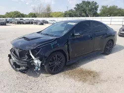 Salvage cars for sale at San Antonio, TX auction: 2022 Subaru WRX Limited