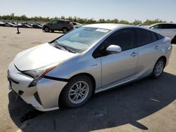 Salvage cars for sale at Fresno, CA auction: 2016 Toyota Prius