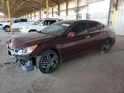 Honda salvage cars for sale: 2017 Honda Accord Sport