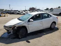 Salvage cars for sale at Los Angeles, CA auction: 2016 Toyota Corolla L