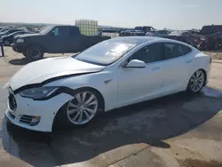 Salvage cars for sale at Grand Prairie, TX auction: 2015 Tesla Model S 85D