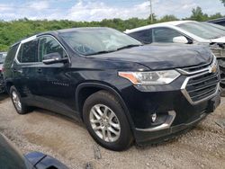 Salvage cars for sale at Bridgeton, MO auction: 2021 Chevrolet Traverse LT