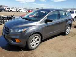 Salvage cars for sale at Brighton, CO auction: 2018 Ford Escape S