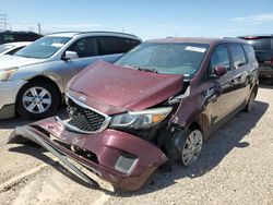 Salvage cars for sale at Tucson, AZ auction: 2016 KIA Sedona LX