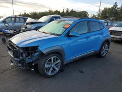 Hyundai Vehiculos salvage en venta: 2020 Hyundai Kona Ultimate