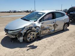 Salvage cars for sale at Amarillo, TX auction: 2017 Chevrolet Cruze LT