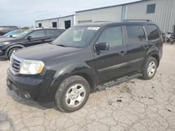 Salvage cars for sale at Kansas City, KS auction: 2013 Honda Pilot LX