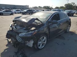 Salvage cars for sale at Wilmer, TX auction: 2017 Chevrolet Cruze Premier