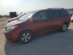 Salvage cars for sale at Indianapolis, IN auction: 2014 Toyota Sienna LE