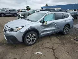 Salvage cars for sale at Woodhaven, MI auction: 2020 Subaru Outback Limited