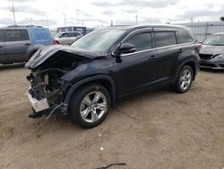 Toyota Highlander Limited salvage cars for sale: 2015 Toyota Highlander Limited