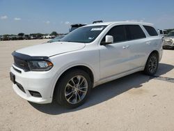 Salvage cars for sale at San Antonio, TX auction: 2019 Dodge Durango GT