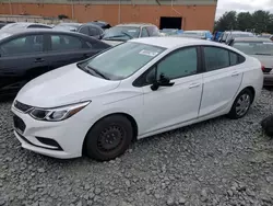 Salvage cars for sale at Windsor, NJ auction: 2017 Chevrolet Cruze LS