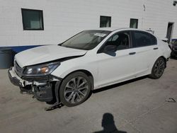 Salvage cars for sale at Farr West, UT auction: 2014 Honda Accord Sport