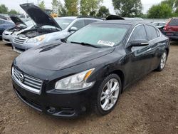 Salvage cars for sale at Elgin, IL auction: 2012 Nissan Maxima S