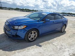 Salvage cars for sale at Arcadia, FL auction: 2018 Ford Fusion SE