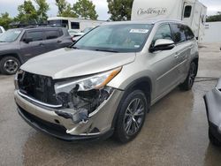 Toyota salvage cars for sale: 2016 Toyota Highlander XLE