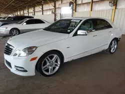 Salvage cars for sale at Phoenix, AZ auction: 2012 Mercedes-Benz E 350