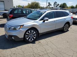 Salvage cars for sale at Woodburn, OR auction: 2016 Subaru Outback 2.5I Limited