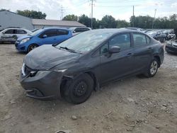 Salvage cars for sale at Columbus, OH auction: 2013 Honda Civic LX