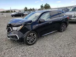 Salvage cars for sale at Reno, NV auction: 2017 Acura MDX Sport Hybrid Advance