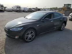 Salvage cars for sale at Indianapolis, IN auction: 2013 Tesla Model S