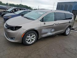 Salvage cars for sale at Woodhaven, MI auction: 2017 Chrysler Pacifica Touring L Plus