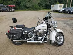 Salvage motorcycles for sale at North Billerica, MA auction: 2005 Harley-Davidson Flstci